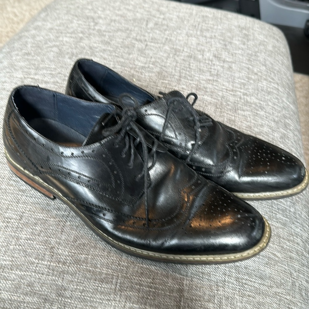 Cestfini Men's Leather Wingtip Lace Up Oxford Dress Shoes